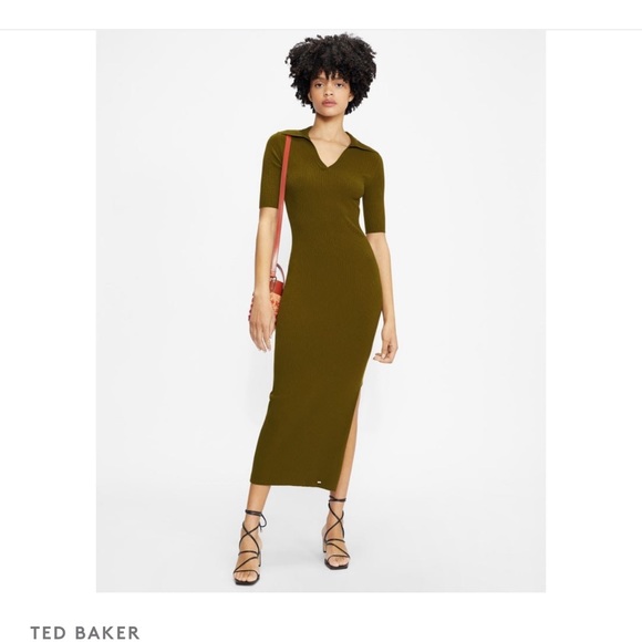 Ted Baker Pileepa Polo Midi Dress - Picture 4 of 8